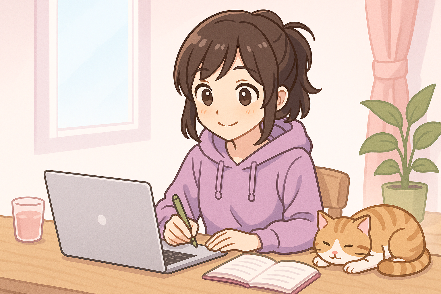 オンライン学習のイラスト